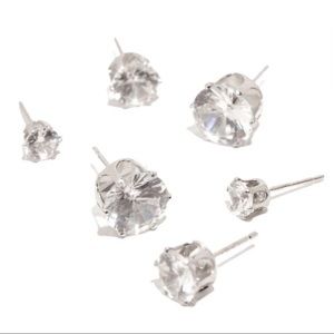 NWT Miss Lola Cubic Zirconia Earring Set